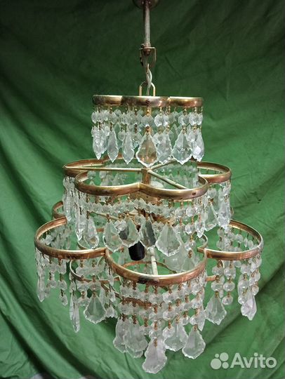 Люстра хрустальная винтаж
