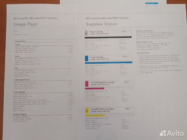 HP Laserjet Pro 400 Color MFP M475dw