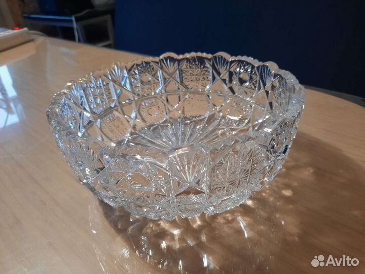 Хрустальный салатник СССР