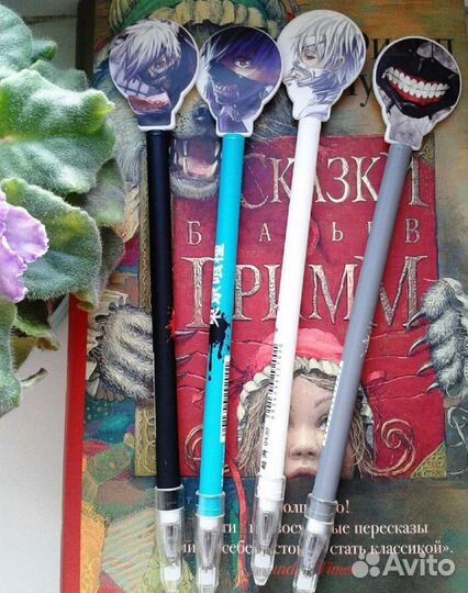 Ручка гелевая новая аниме Токийский гуль Канеки