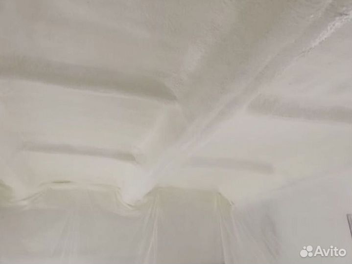 Утепление потолка пенополиуретаном от 100 м.кв