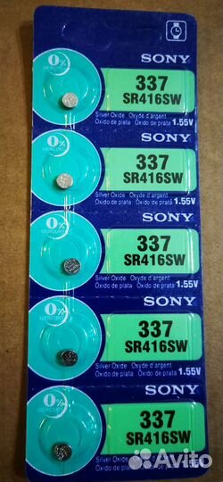 Батарейки Sony 337 sr416sw