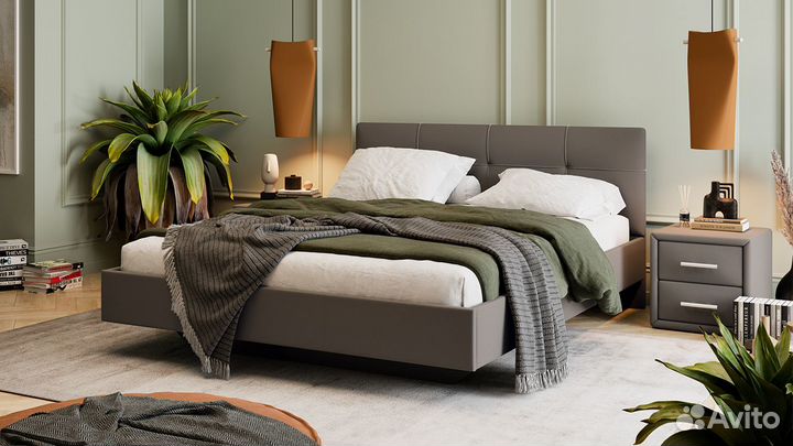 Кровать парящая мягкая 160 200 Элис