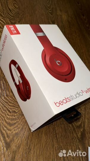 Наушники красные beats studio 3 wireless