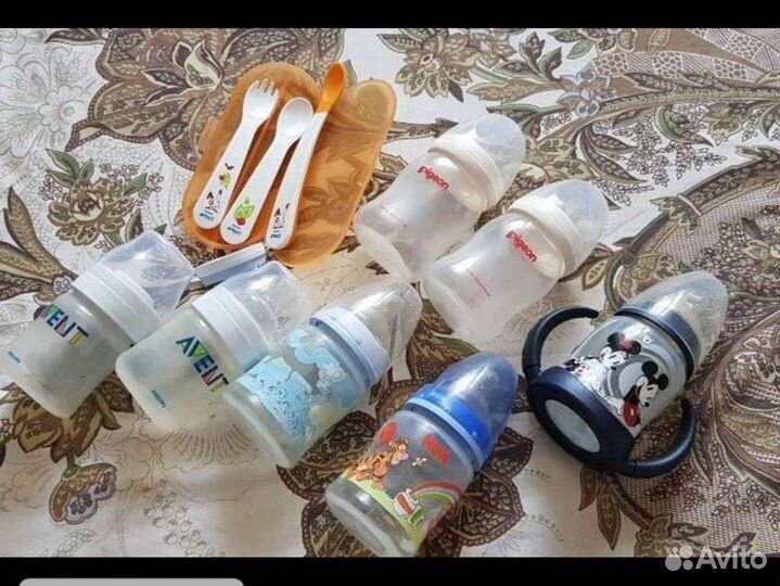 Бутылочки Avent, Nuk, молокоотсос Nuk