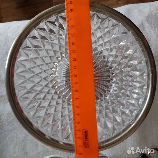 Ваза на ножке стекло СССР