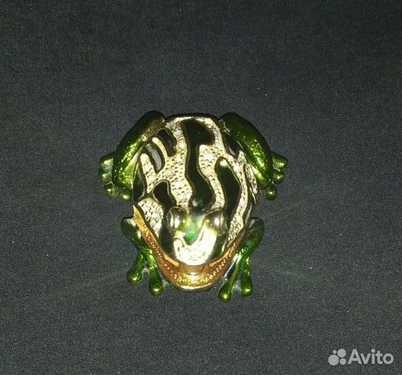 Новая металлическая лягушка-шкатулка