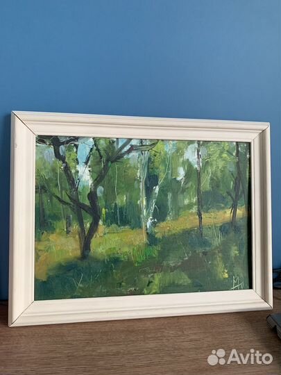 Картина маслом на холсте пейзаж без автора