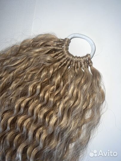 Многоразовый прямой афрохвост хвост на резинке