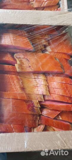 Ломтики лосося х/к