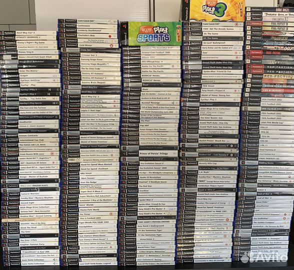 Игры для Sony PlayStation 2 в ассортименте