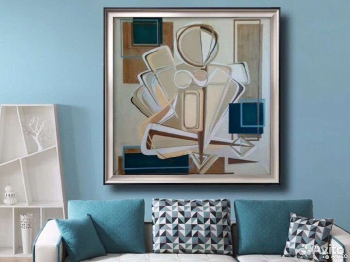 Большая интерьерная картина маслом Абстракция