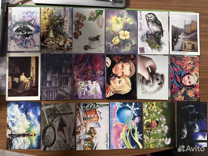 Набор чистых открыток для посткроссинга №5