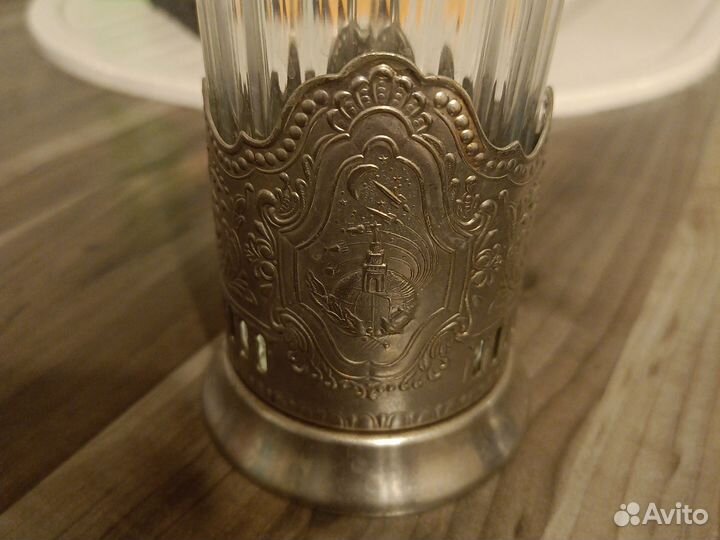 Подстаканник ржд и граненый стакан