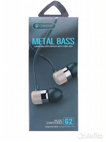 Наушники Celebrat G2 gold