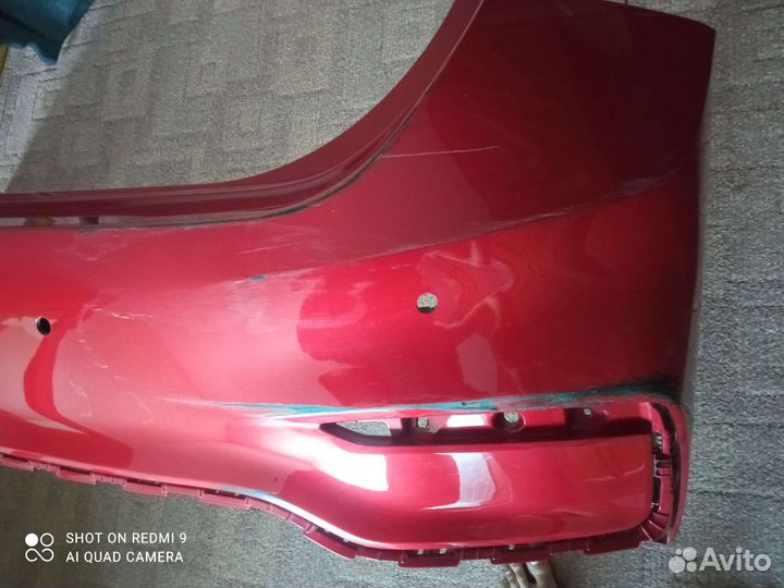 Бампер задний Hyundai Solaris 2019г красный