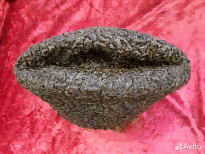 Шапка каракулевая пилотка пирожок