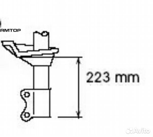KYB 333193 Стойка передняя nissan almera/presea/pu