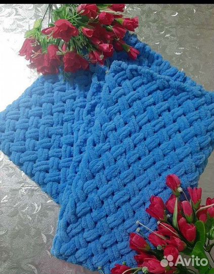 Плед детский вязаньй ручная работа