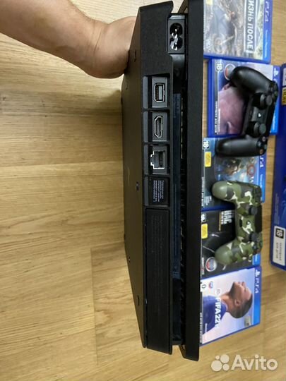 Sony PS4 slim 1tb (2 геймпада)