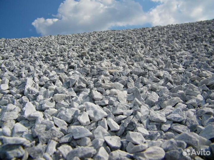 Щебень известняковый вторичный гравийный доставка