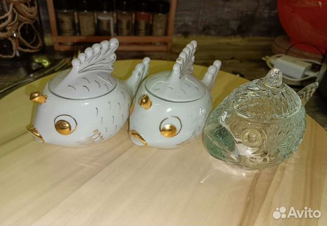 Икорница фарфоровая СССР