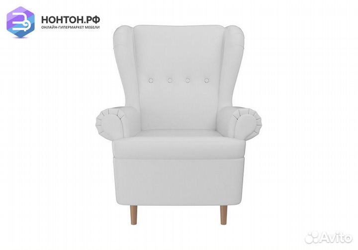 Кресло Торин экокожа белая