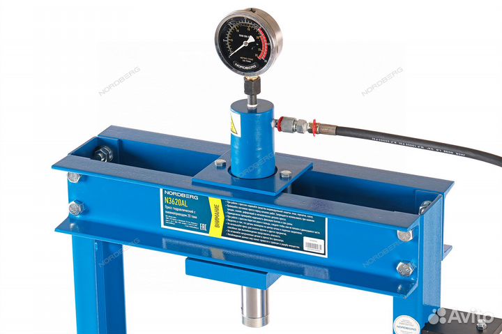 Гидравлический пресс, 20 т, ручной и пневмопривод