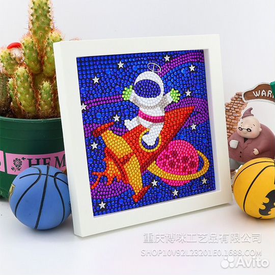 Алмазная мозаика вышивка на подрамнике для детей