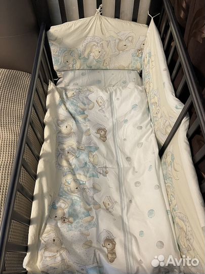 Детская кроватка (топотушки) с матрасом