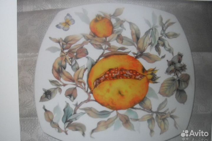 Блюдо квадратное и круглое