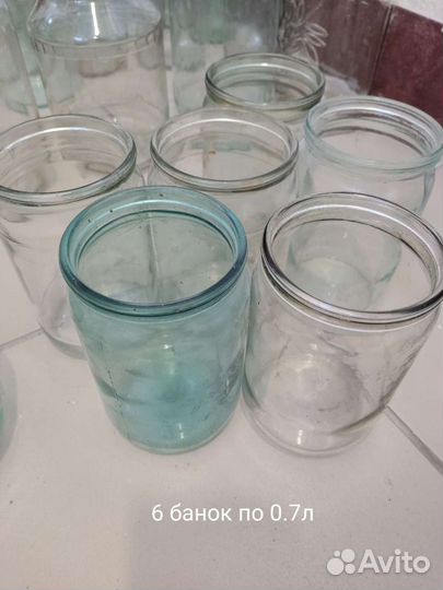 Банки стеклянные разного объема от 0,25 до 3 литра