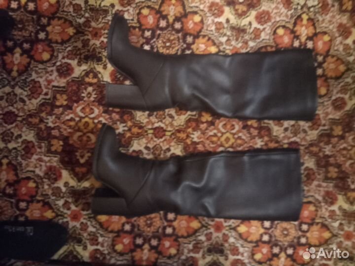 Сапоги женские натуральная кожа 36