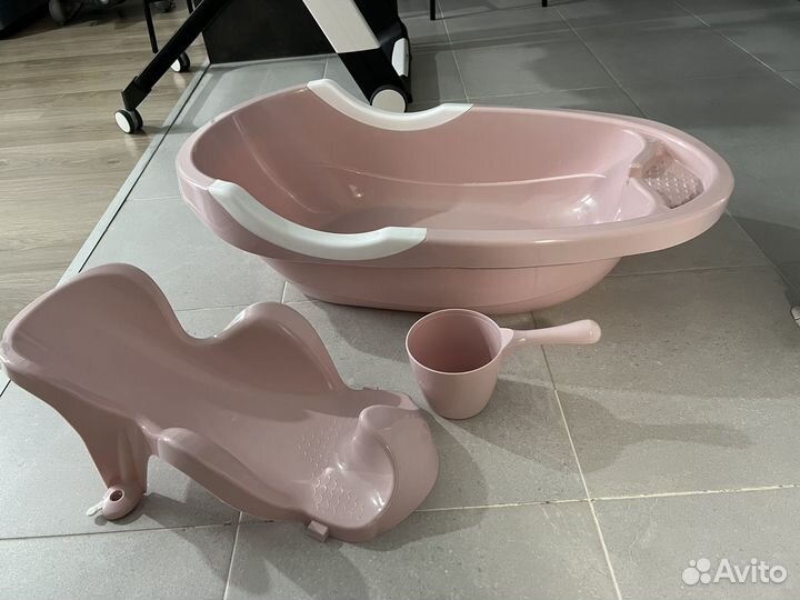 Ванночка для купания новорожд. Горка. Ковш с крыш
