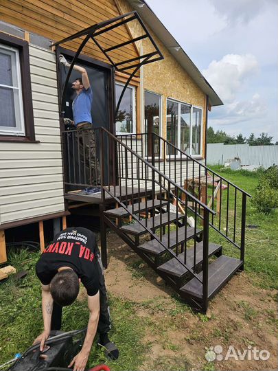 Уличная лестница. Крыльцо