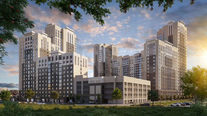 2-к. квартира, 61,6 м², 20/25 эт.