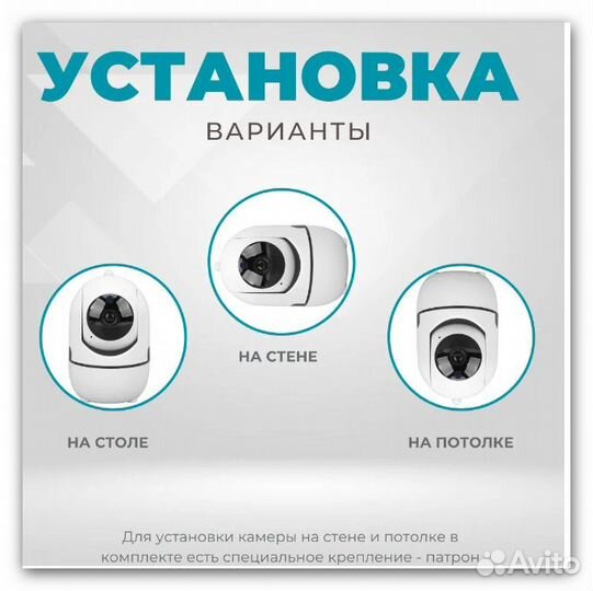 Домашняя поворотная камера Wi-Fi