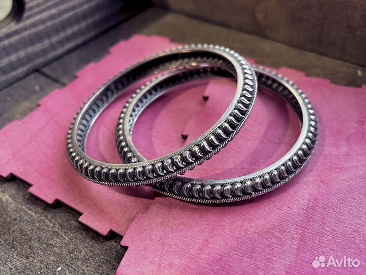 Браслет этно ретро на замке манжеты