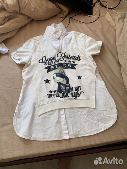 Рубашка белая женская