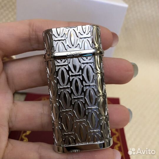 Зажигалка Cartier серебрянная