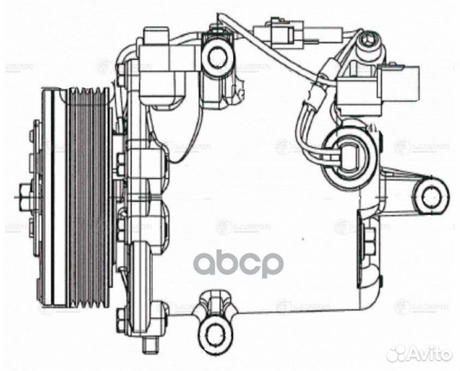 Компрессор кондиционера mitsubishi lancer X
