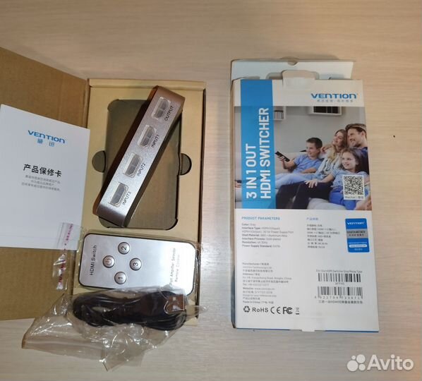 Разветвитель Hdmi (switcher vention)