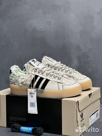 Кроссовки Adidas x Sftm Campus 80s (белые)