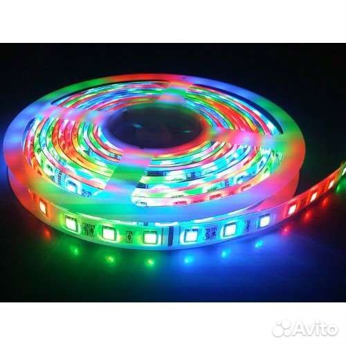 Светодиодная лента 14,4 Вт, RGB 5050, 5 метров