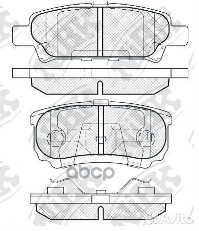 Колодки тормозные дисковые PN3502 NiBK