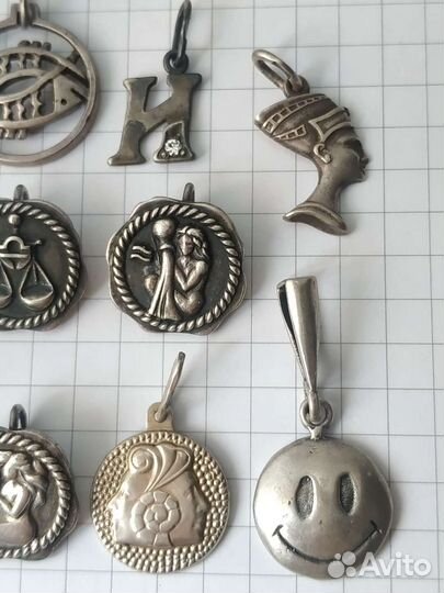 Знак кулон подвеска серебро СССР винтаж