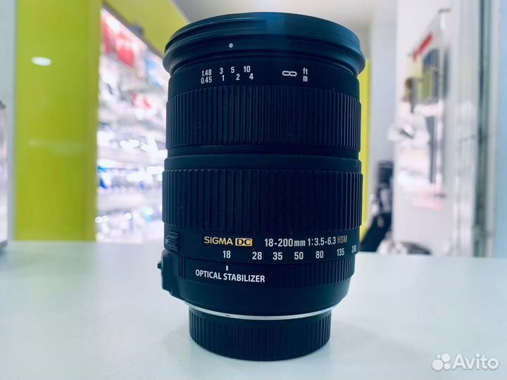 Объектив, Sigma 18-200mm F3.5-6.3 DC macro HSM OS