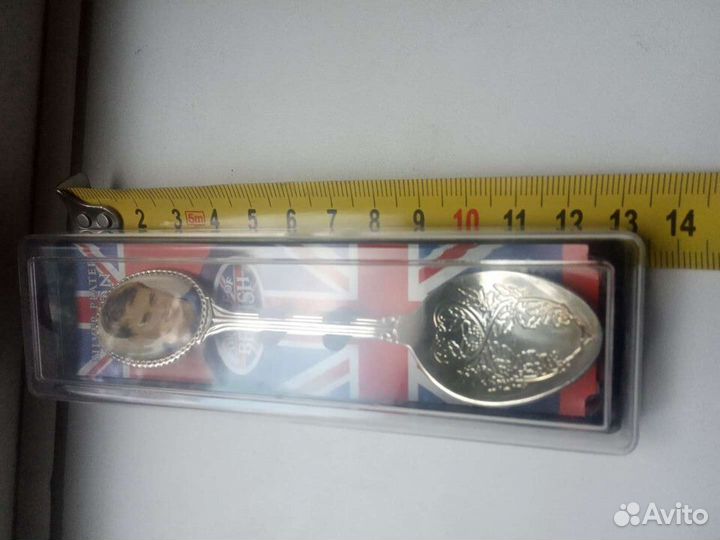 Посеребренная ложка винтаж Prince William