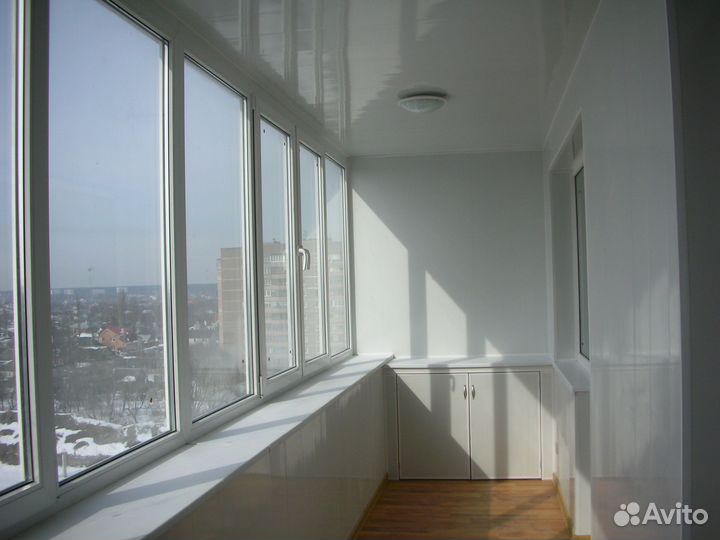 Холодное остекление балкона Г-образного