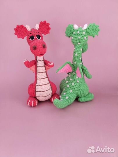 Вязаная игрушка Дракон